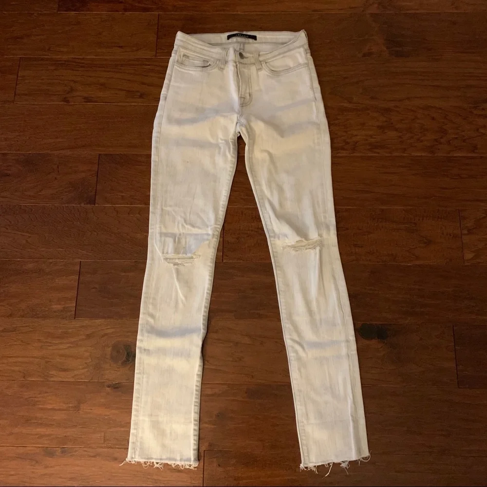 J BRAND Hysteria Distressed Skinny/Ankle Denim Jeans | Size 25 - Picture 4 of 11